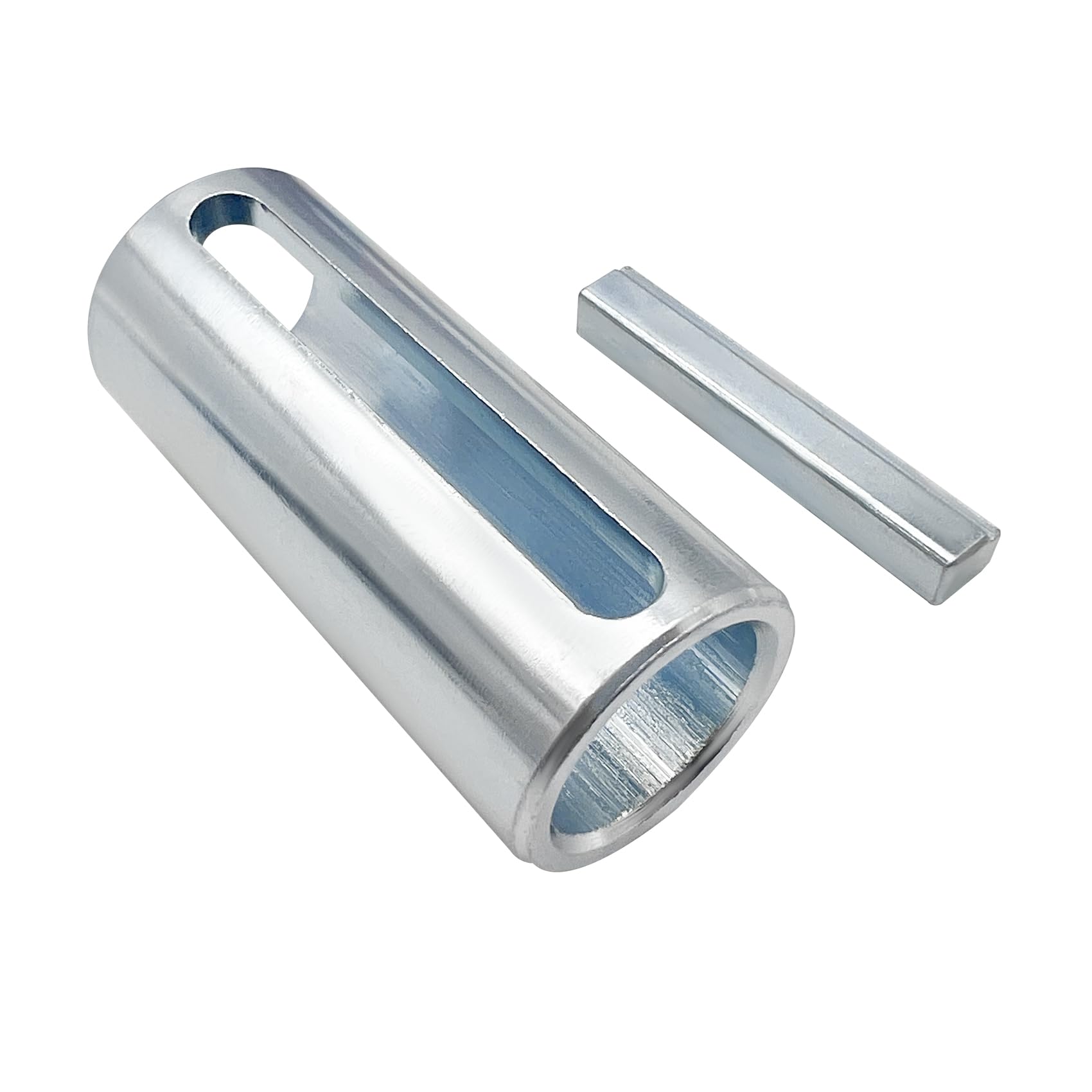 Photo 1 of 7/8" to 1" Inch Gas Engine Crank Shaft Adapter Taper, Stainless Steel Crank Shaft Sleeve Adapter 3/4" to 1" Inch w/Step Key for Gas Engine Pulley Crank Shaft Predator Pulley