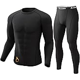 CL convallaria Thermal Underwear for Men Long Johns Thermals Hunting Clothes Base Layer Set for Cold Weather