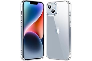 jaroco for iPhone 13 Case 6.1-Inch, Anti-Yellowing Shockproof Phone Bumper Cover, Anti-Scratch Clear