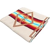 Alpaca Wool Blanket 90 x 78 Inches | Reversible 2-in-1 Throw | Thick, Ultra Soft, Breathable & Hypoallergenic | Non-Itchy | Handmade in Ecuador | Andean Design(Beige)