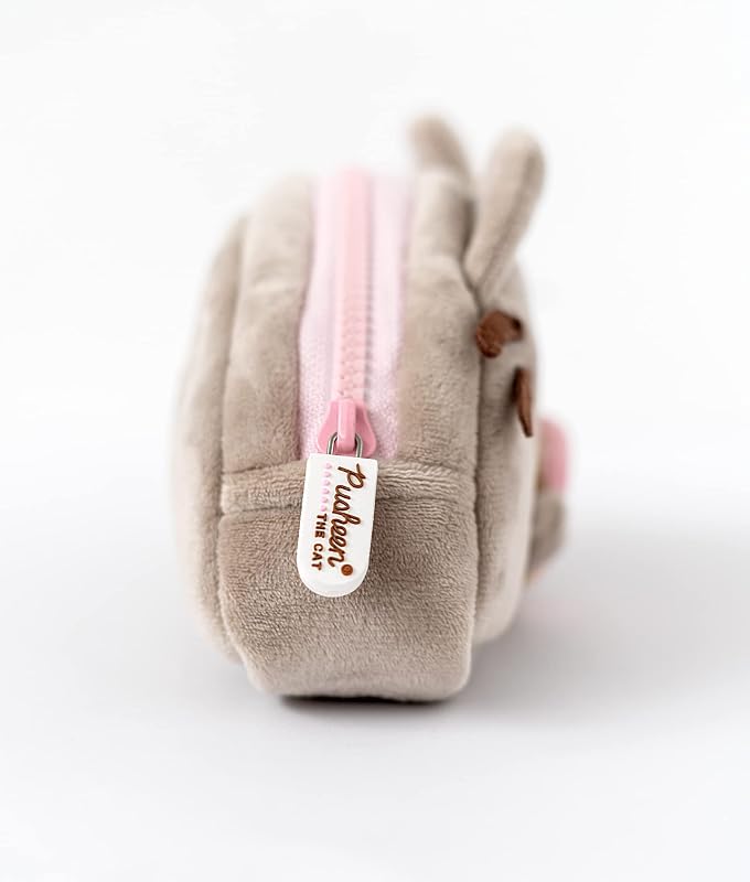 Groupo Erik - Trousse Peluche Pusheen 20x10x5 cm - sous Licence Officielle, Trousse Scolaire Enfant, Collège ou Lycée - Fournitures Scolaires, Matériel Scolaire
