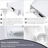 ARVO Soft Close Toilet Seat Fits Most Standard Oval Pans White view 5