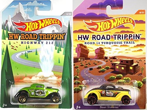 Hot Wheels Road Trippin' 2015 Exclusive Series cars Neet Streeter Set Ghost Town New Mexico Grizzly Crossing Highway