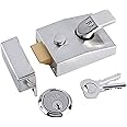 Yale P-89-CH-CH-60 Deadlocking Nightlatch, 60 mm, Chrome Finish, High Security with Automatic Deadlock