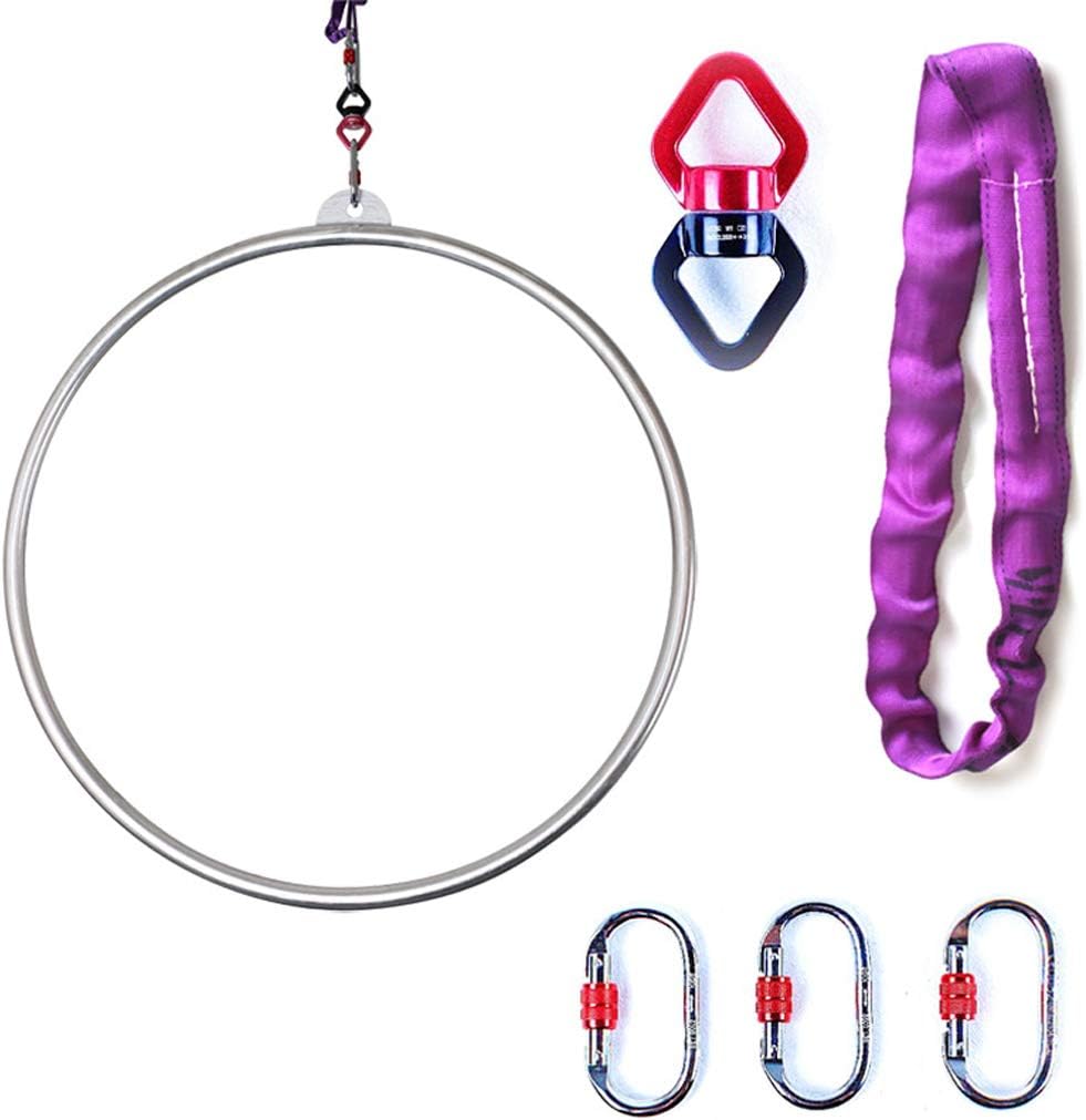 Rings Fitness Aerial Hoop Yoga Exercises Aerial Lyra Aerial Hoops Include Accessories Home Exercise Equipment 33-37In