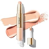 ICONIC LONDON Radiant Concealer & Brightening Duo | Creamy Liquid + Brightening Crayon Dual Ended Concealer, Cruelty Free, Vegan Makeup