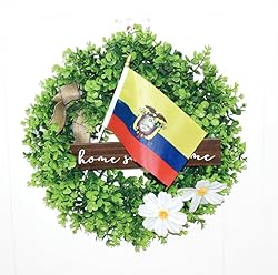 Ckexin 25Pack Small Ecuador Flag Handheld Mini