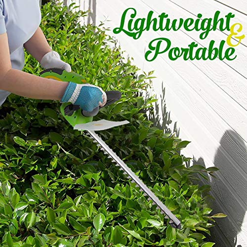 SereneLife Cordless Electric Hedge Trimmer Yard Trimmer, Power