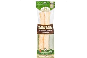 Fieldcrest Farms Nothing to Hide Natural Rawhide Alternative Large 10'' Rolls for Dogs - 3 Pack (6 Chews) Premium Grade Easily Digestible Chews - Great for Dental Health (Chicken)