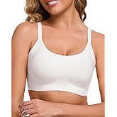 Ubras Seamless Bras Spaghetti Strap Pull On Bralette for Women Wireless Comfortable Breathable Smooth Everyday Sleep Bras