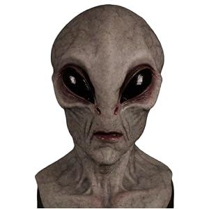 Halloween Alien Mask for Adult Barbara Mask Men Funny Latex Scary Masks for Halloween Costume Alien Dress Up Carnival Party