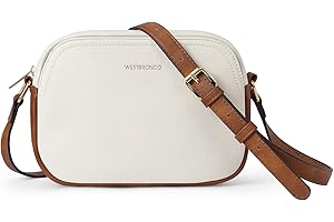 WESTBRONCO Crossbody Bag for Women Vegan Leather Wallet Purses Satchel Shoulder Bags Small Size