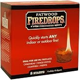 Better Wood Products Fatwood Firedrops Firestarters, 8-Count