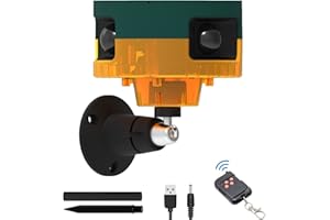 Solar Sensor Security Alarm Lights Outdoor,WONFAST 360° Motion Detector LED Flashing Strobe Light Warning Lamp Built-in 13Sounds,129db Loud Siren Sound for Home Farm Barn Villa Yard (Yellow-1)