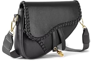Yaopeing Saddle Shoulder Bags for Women,Trendy Saddle Purse Mini Crossbody Bag,PU Leather Clutch Purses Satchel Handbags
