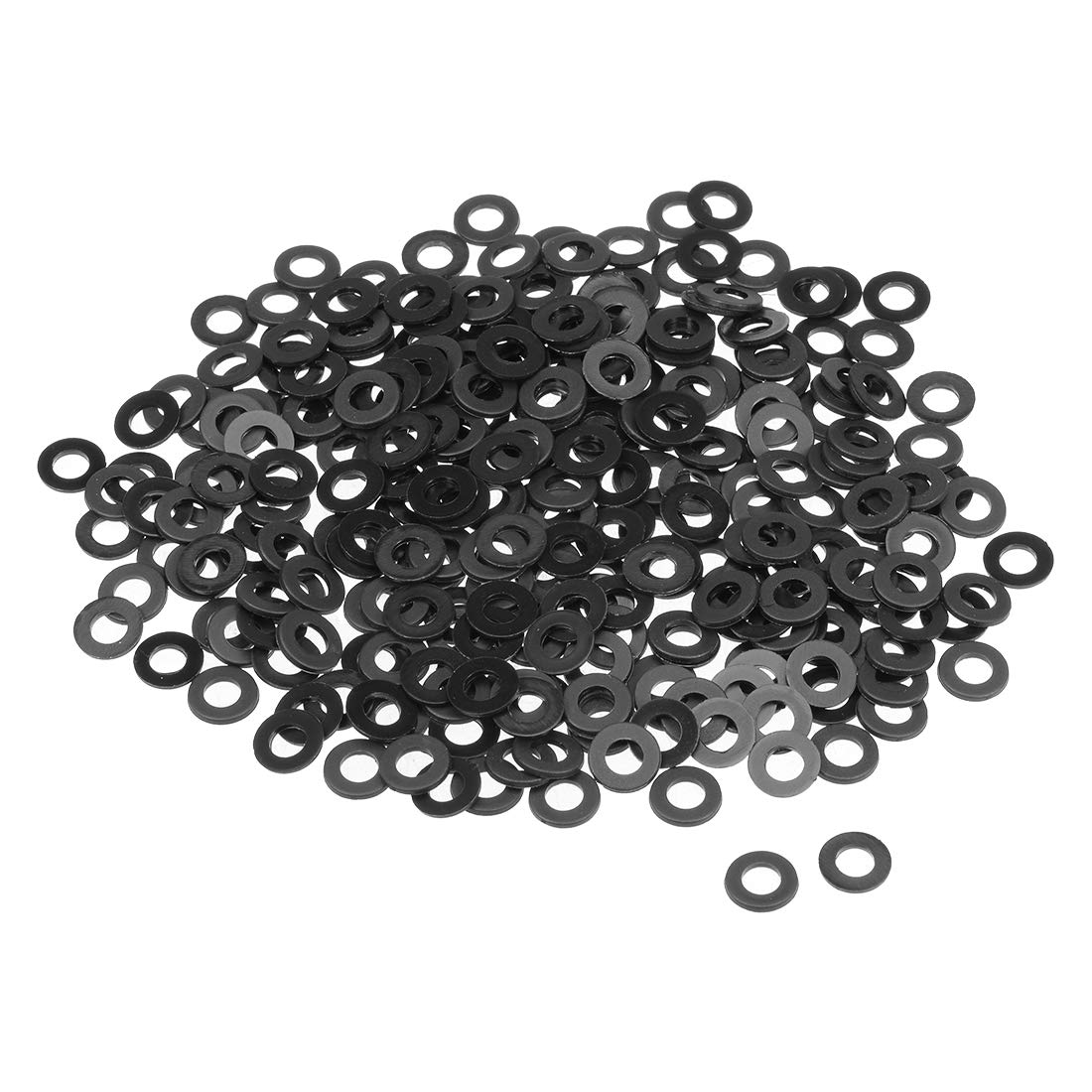 sourcing map Nylon Flat Washers 10mm OD 5mm ID 1mm Thickness for Faucet Pipe Water Hose, Pack of 300