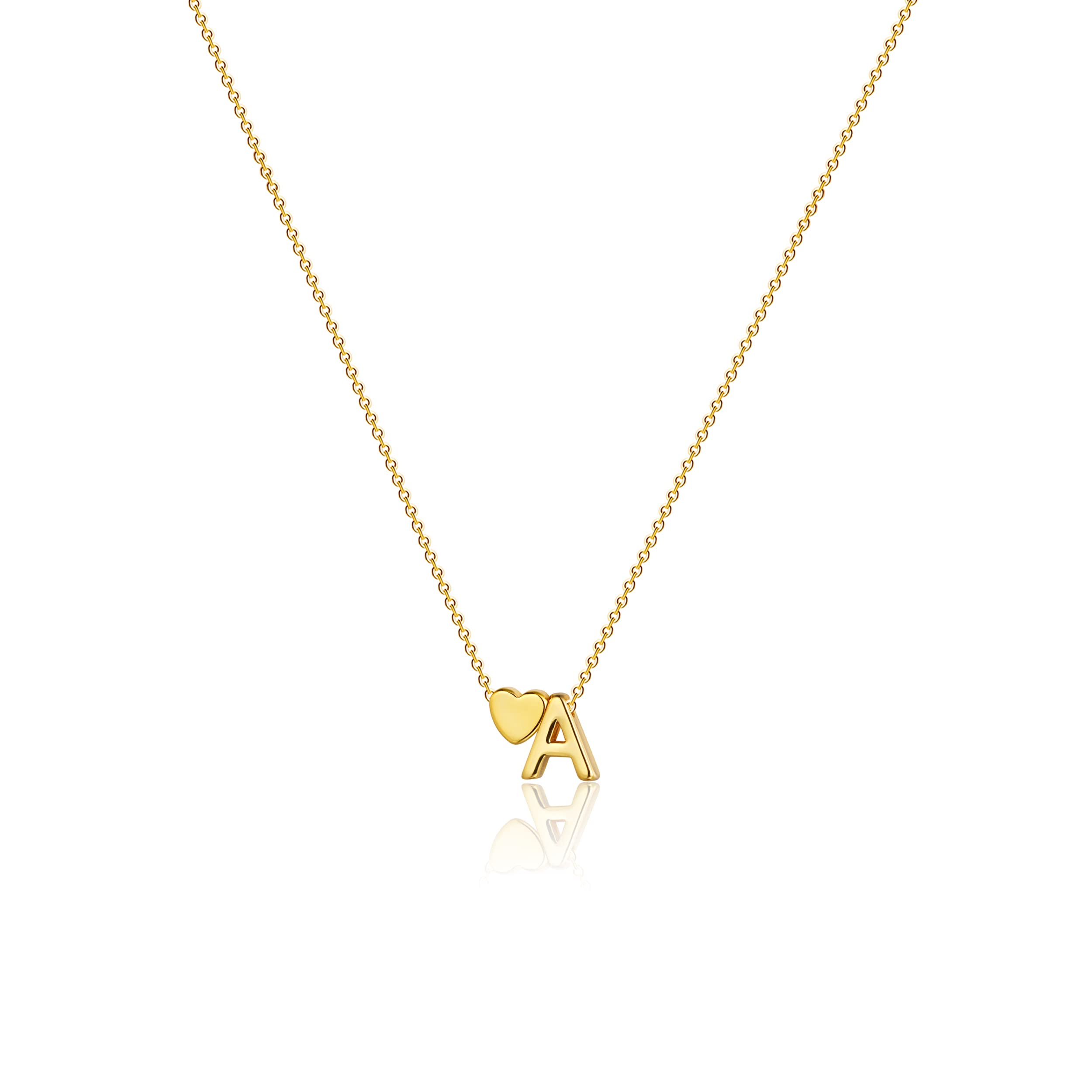 JECOMY Initial Necklaces