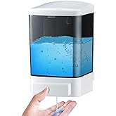 IEALODS Manual Soap Dispenser 33.8oz / 1000ml Kitchen Bathroom Wall Mounted Commercial Soap Dispenser for Liquid Containers Shampoo Gel Chamber Hotel Restaurant