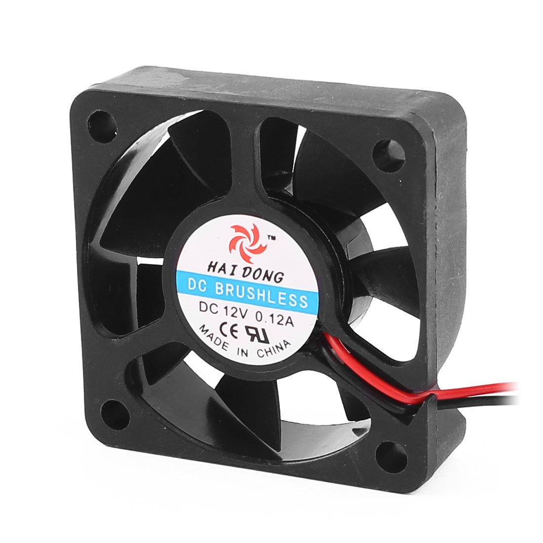 sourcingmap DC 12V 0.12A 50mmx50mmx15mm 7 Vanes PC CPU Computer Cooling Fan w Metal Mesh
