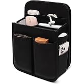 Yoillione Backpack Organizer Insert for Men and Women with Base Shaper - Lightweight Bag Organizer with High Capacity, 17 Pockets with Zipper (13'' Height, Black)