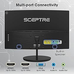 Sceptre 24-inch Curved 100Hz Gaming Monitor HDMI x2