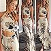 Women Dress,Haoricu 2017 Sexy Women Summer Bohemia Halterneck Long Evening Party Beach Dress (S, White)