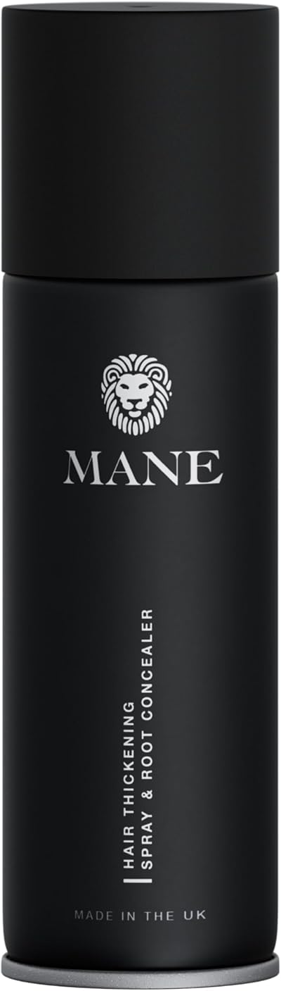 MANE Hair Thickening Spray DARK BROWN 200ml Root Cover Filler Volume