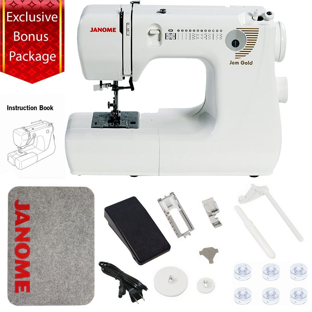 Janome Jem Gold 660 Sewing Machine Includes Exclusive Bonus Bundle Best