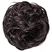 Messy Hair Bun Extensions Synthetic Updo Chignons Donut Elastic Bride Bun Ponytail Scrunchy Hairpiece Wig Accessory for Women 45g Medium Brown-Thickerthumb 1