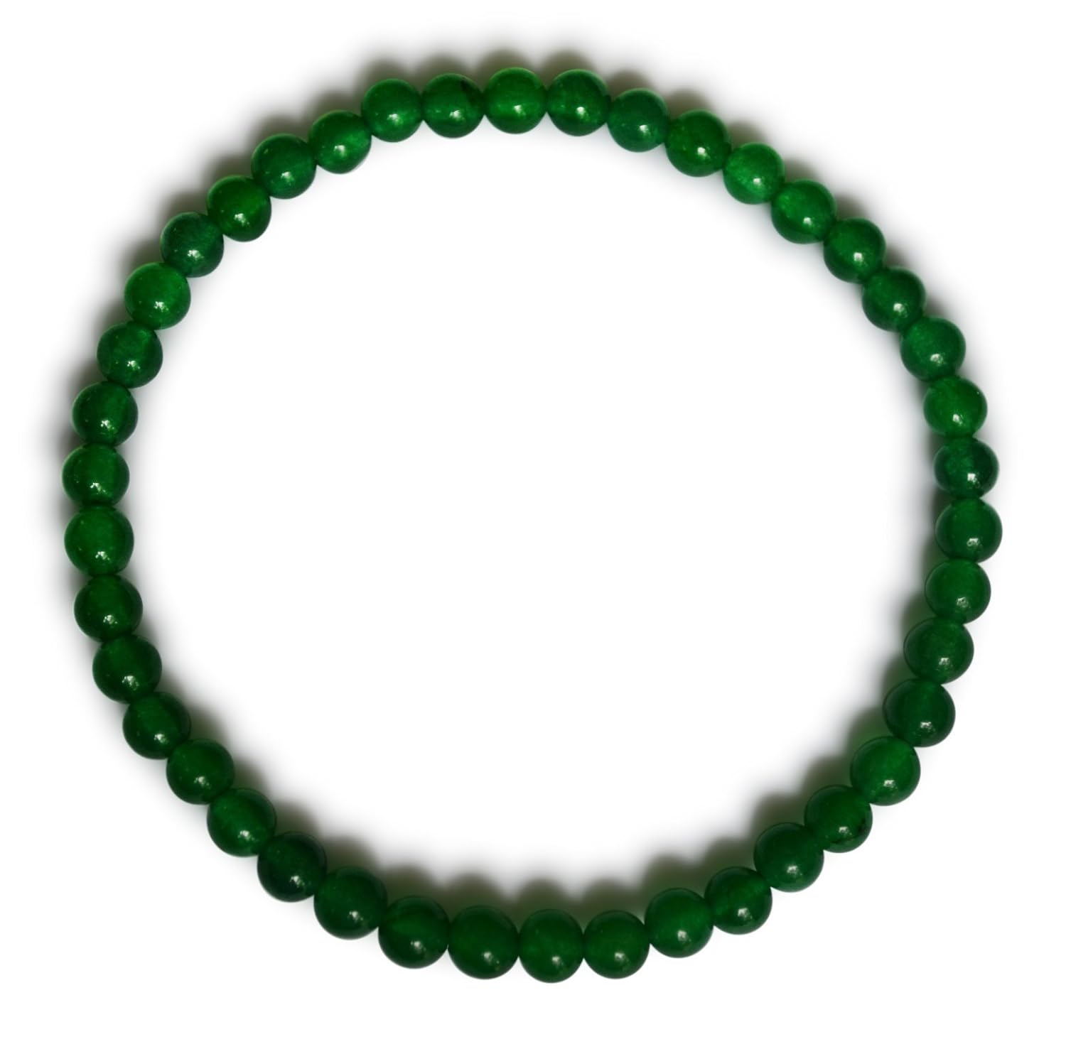 Jade pulsera jade malasia natural verde esférico mm
