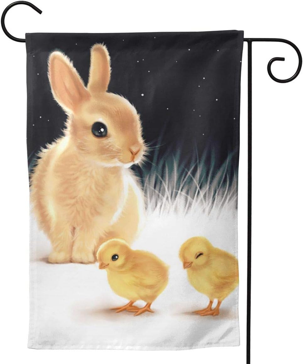 Shark Love Easter Night Little Eggs are Born Seasonal Family Welcome Double Sided Garden Flag Outdoor Funny Decorative Flags for Garden Yard Lawn Decor Party Gift Many Sizes