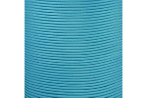 PARACORD PLANET 10 20 25 50 100 Foot Hanks and 250 1000 Foot Spools of Parachute 550 Cord Type III 7 Strand Paracord (Aqua 10 Feet)
