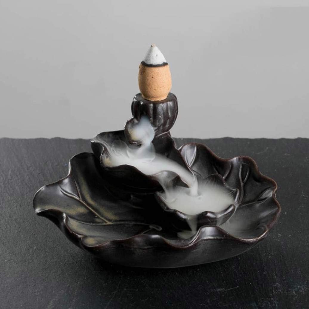 YLJYJ Lotus Backflow Räuchergefäß Teehaus Bürodekoration ... YLJYJ Lotus Backflow Räuchergefäß Teehaus Bürodekoration ...