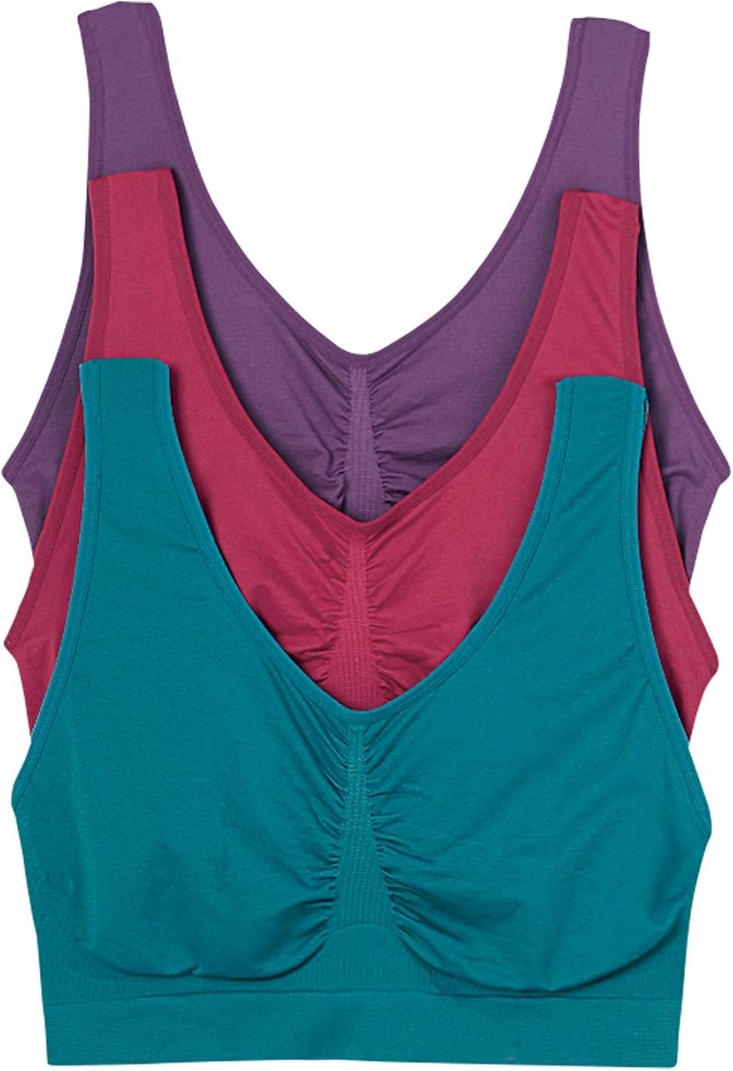 Carol Wright Gifts 3Pack Seamless Bras Seamless Wirefree Bras for