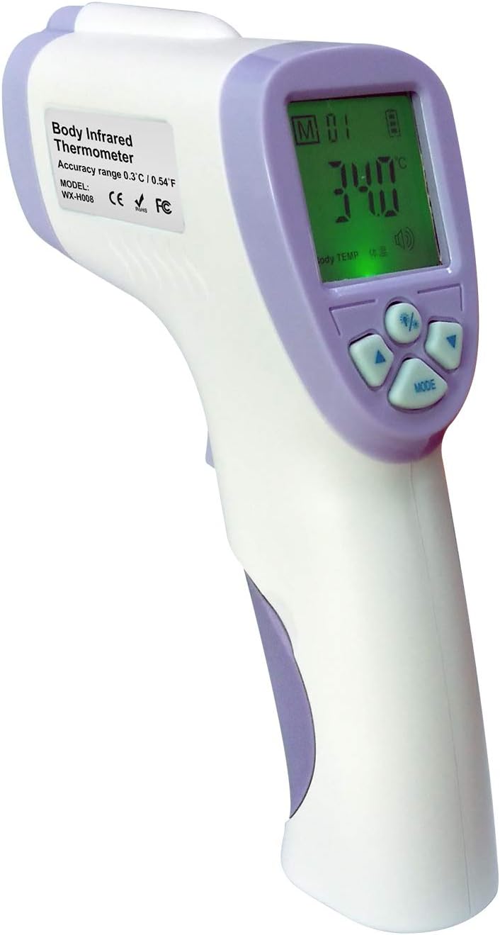 Forehead Thermometer for Adults Baby Infrared Thermometer Forehead for Fever Digital Thermometer with Fever Alarm, Forehead and Ear Thermometer for Baby Kids and Adults Surface, 10-15 Days Delivery
