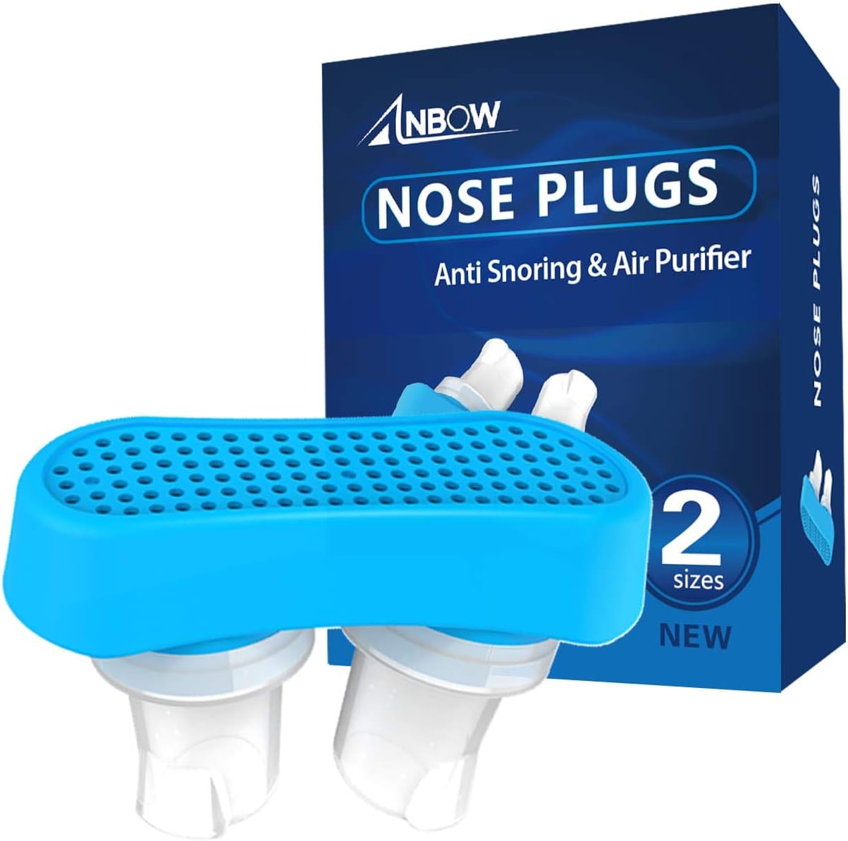 Anti Snoring Devices - Sleep Aid Nose Vents Plugs - 2 in 1 Nasal Dilators, Latest Version Snore Solution for Good Sleep, Comfortable and Natural, 2 Sizes