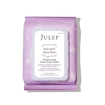 Amazon Com Julep Love Your Bare Face Brightening Gentle Makeup Remover Cleansing Cloth Removes Make Up And Waterproof Mascara 30 Towelettes Beauty