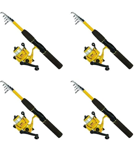 Eagle Claw Pack-IT Black Spin Combo Glass Telescopic 5'6 1PC, One Size, (PK56TSB) : Sports & Outdoors