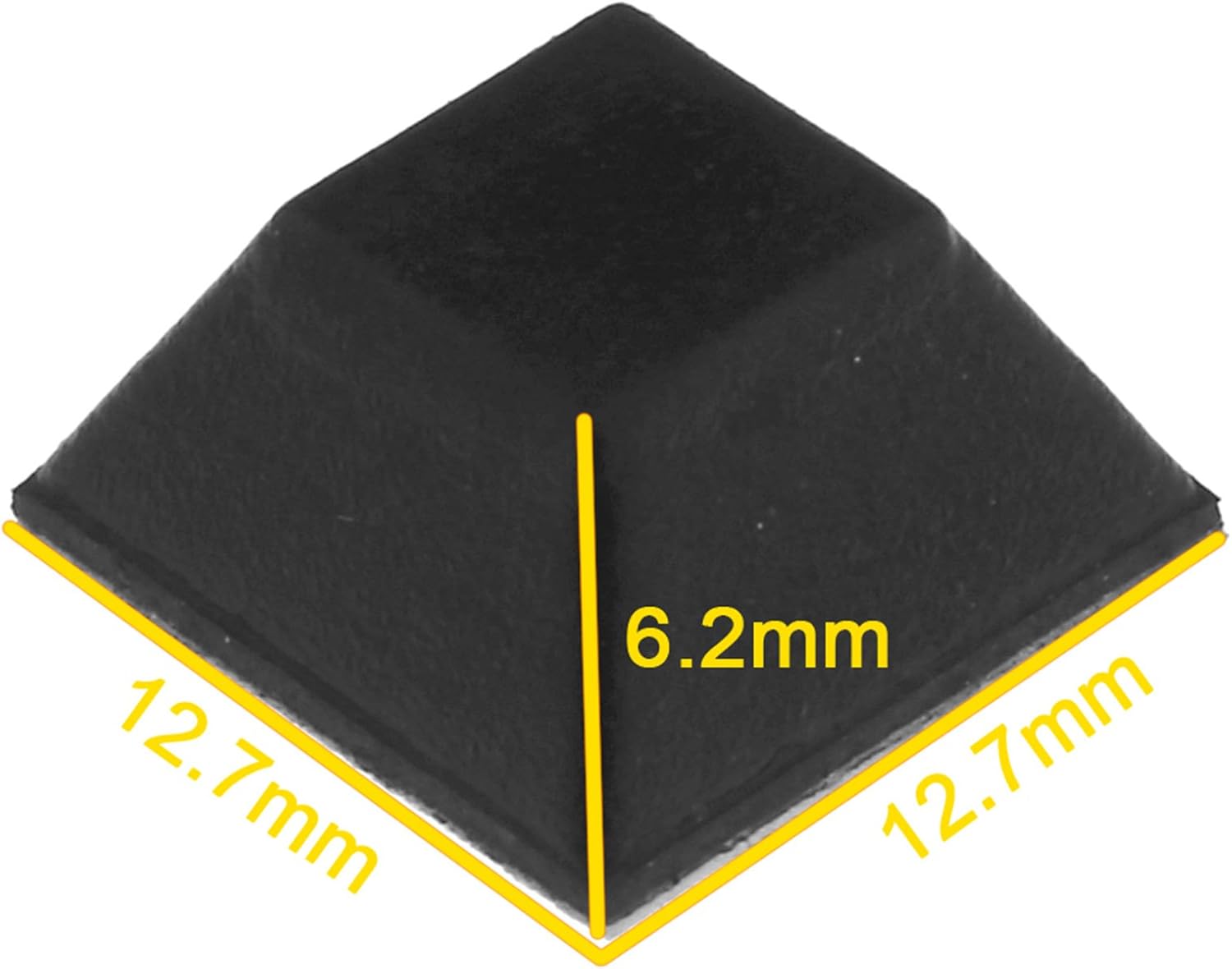OTOTEC Black Rubber Square Grip Material Bumper 50Pcs - Image 5