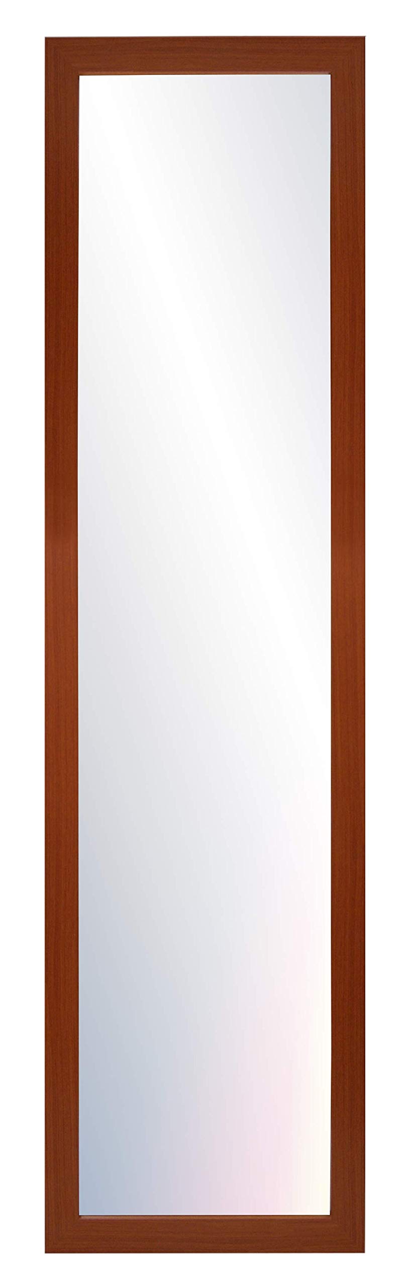 Chely-Intermarket-Espejo-de-Pared-Cuerpo-Entero-30×130-cm-Marco-Exterior-411×1411-cmMarron-MOD-113-Forma