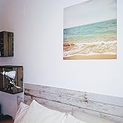 MEGADECOR Cabecero Cama PVC Decorativo Económico Diseño Geométrico De Triángulos Estampados Varias Medidas (115 Cm X 60 Cm
