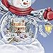 Bradford Exchange Thomas Kinkade Snowglobe Snowman with Lighted Scene Plays 8 Holiday Carols by The
