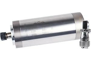 RATTMMOTOR CNC Router Motor 0.8KW 800W Water Cooled Spindle Motor 110V 4A ER11 400HZ 24000RMP for CNC Router Engraver Milling