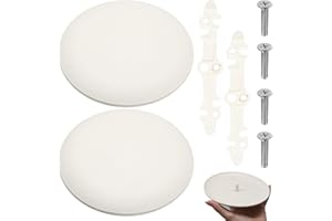 2Pcs CP3540 Ceiling Cover Plate, Round Electrical Box Cover for 3-1/2" to 4" Holes, Paintable White Plastic Hole Plates for S