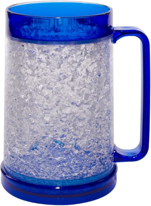 Liquid Logic Double Wall Gel Freezer Mug with Color Infused Handle, 16