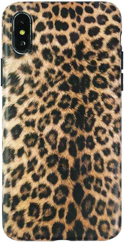YonMeet Leopard Case for iPhone Xs MAX Classic Luxury Fashion Protective Flexible Soft Rubber Gel Back Cover Shell Casing (Pattern2, iPhone Xs MAX)