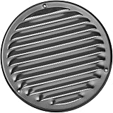EUROPLAST Aluminium Round Air Vent Grille Cover 160mm Insect Mesh