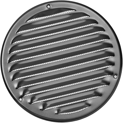 EUROPLAST Aluminium Round Air Vent Grille Cover 160mm Insect Mesh