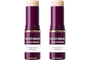 VKSPOA 2Pcs Wrinkle Bounce Calcium Multi-Balm Stick, Collagen Moisturing Multi Balm, Wrinkle Core Stick for Under-Eye, Forehead, Neck Skin Care Line Hydrating, Firm & Plump