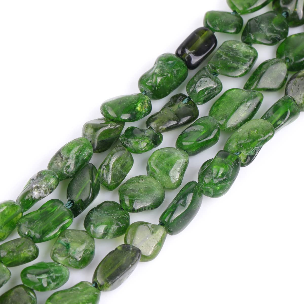 Sweet & Happy Girl's Store 6X8mm Freeform Potato Shape Gemstone Apatite Crystal Beads Strand 15 Inch Jewellery Making Beads